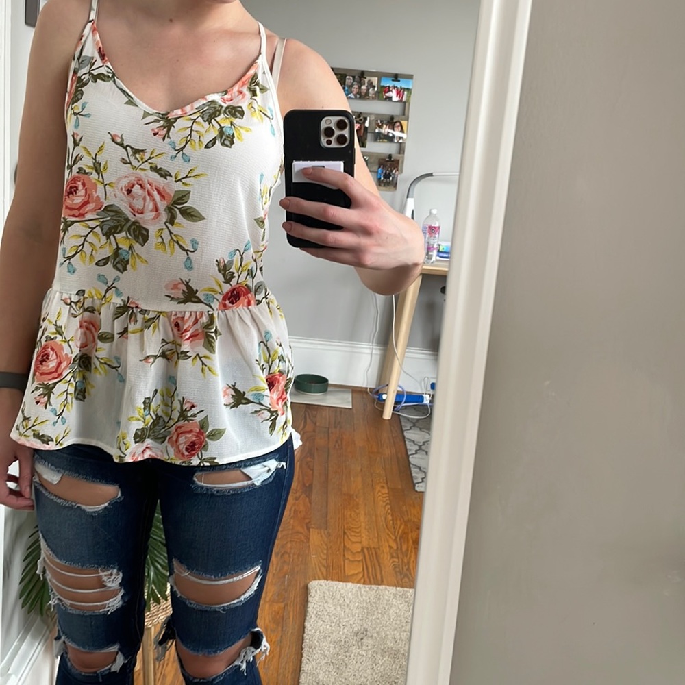 floral tank top